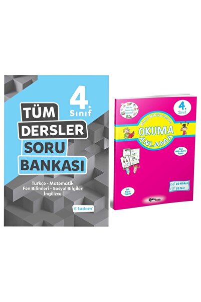 Tudem Yayınları 4. Sınıf Tüm Dersler Soru Bankası Sözel Yorum ( Okuma Anlama Şeklinde)