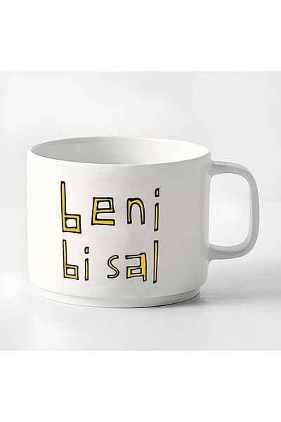 GünayStore Double Turkish Coffee Cup & Espresso Beni Bi Sal 180 Ml