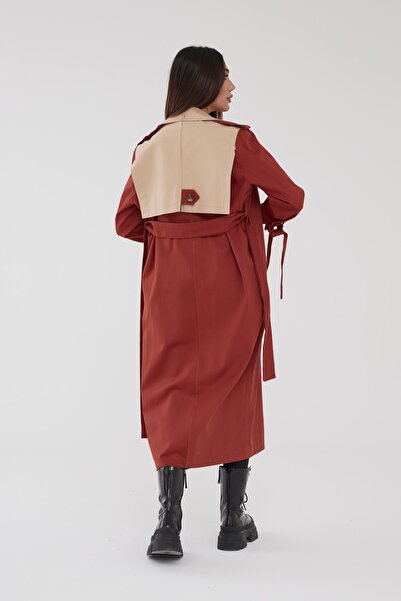 SahraAfra Çiftrenk Trençkot Oversize