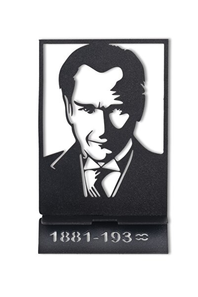 Jön Metal Metal Masaüstü Atatürk Masa Süsü Büst Biblo Standı Dekoratif Aksesu...