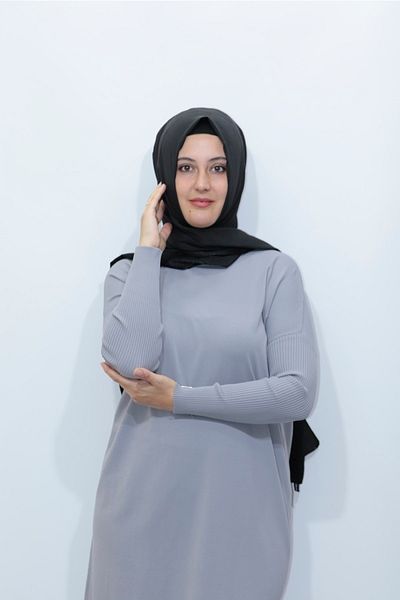 Zey&Ka Butik Perfect Rayon Cold Thread Knitwear Tunic