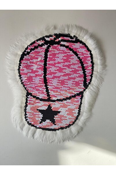 Gönülden Tasarım 27x22 Cm Pălărie de pluș cu paiete colorate cu stele, aplica...