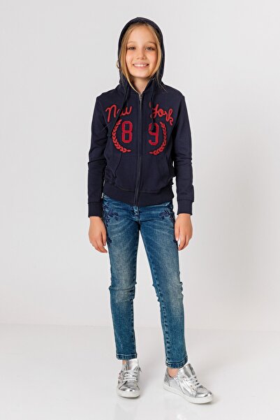 incity Hanorac cu glugă cu fermoar pentru fetiță