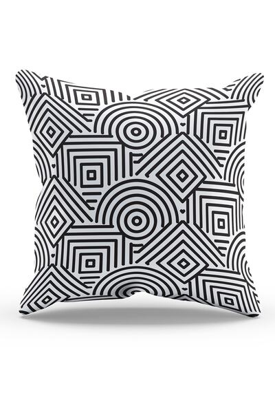 Moud's Husă de pernă din piele întoarsă cu model forma 1 imprimata fata-verso