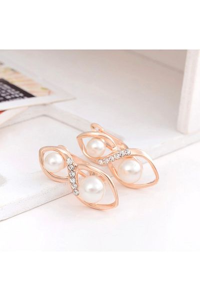 Takıtolia Gaia - African Crystal Rhinestone Valentine's Day Gift Set: Rose Gold Encrusted Necklace, Earrings and Ring