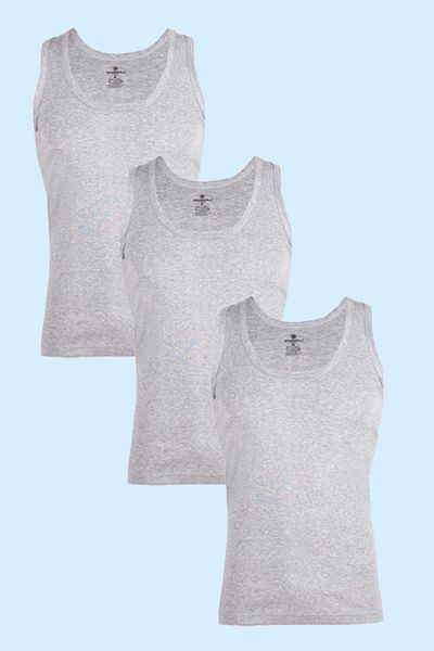 Ceylanoğlu 6-Piece Gray Combed Jersey Men's Undershirt