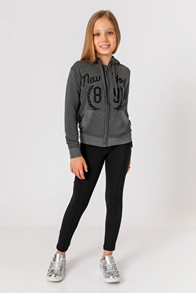 incity Girl's Zippered Hooded Sweatshirt