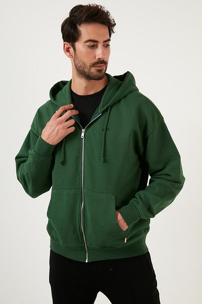 Levi's Ανδρικό Sweat A3768 - Βαμβακερό, Χαλαρή Εφαρμογή, Φούτσα με φερμουάρ