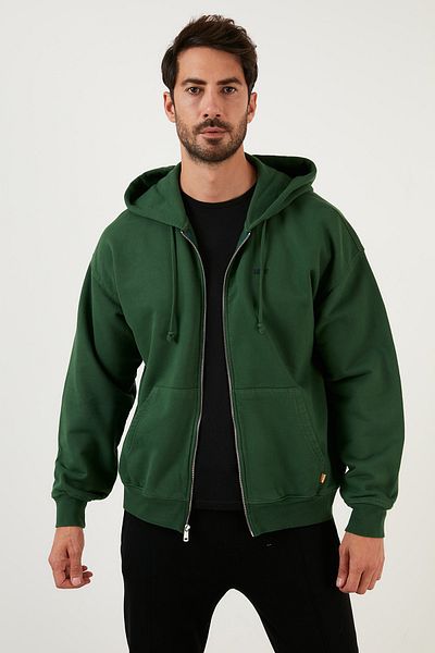 Levi's Ανδρικό Sweat A3768 - Βαμβακερό, Χαλαρή Εφαρμογή, Φούτσα με φερμουάρ