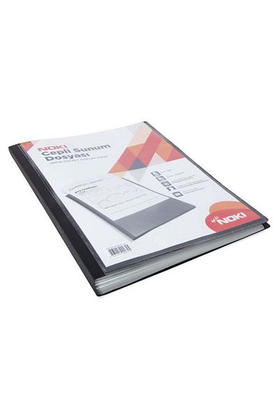 Noki Pocketed Presentation File 60 Pieces Black 64160-n-190