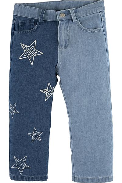 İdilbaby&Mamino Girl's Star Embroidered Jeans