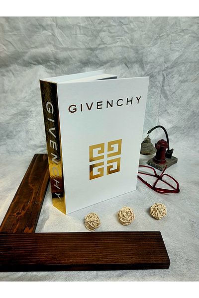 Saccura Decor Διακοσμητικό Κουτί Givenchy White&gold Διακοσμητικό Βιβλίο Κουτί