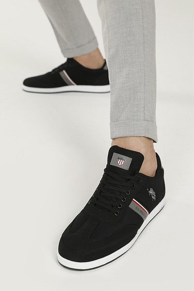 U.S. Polo Assn. 1f Wt 1pr Men's Black Casual Sports Shoes 40/45