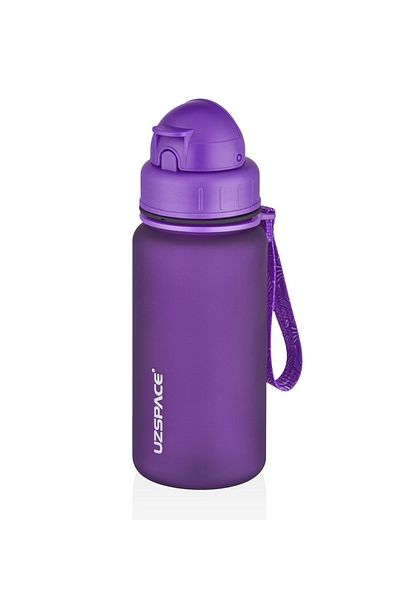 Uzspace 400ml Tritan Water Bottle with Straw No Bpa No Odor