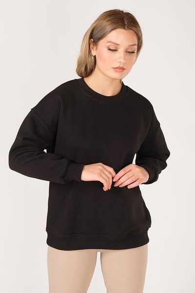 Giyim Dünyası Hanorac oversize pentru damă, negru