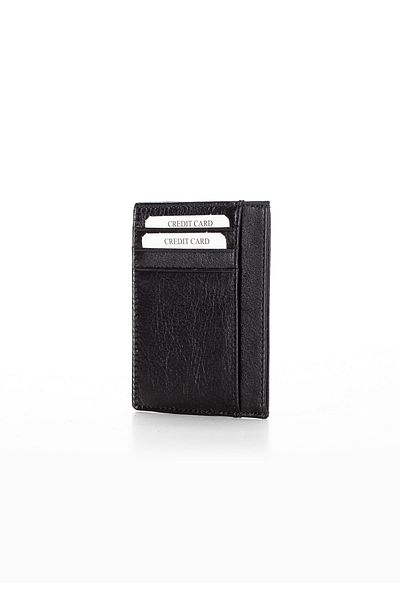 Niki Leather Cavu Vintage Leather Unisex Card Holder Wallet