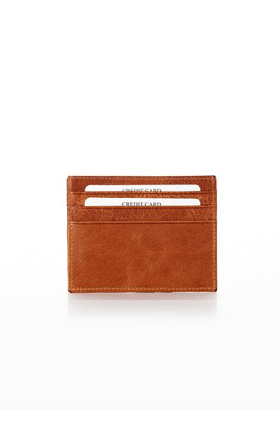 Niki Leather Πορτοφόλι Cavu Vintage Δερμάτινο Unisex Θήκη για κάρτες