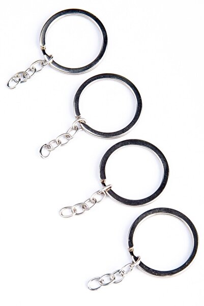 Genel Markalar 100 Adet Zincirli Anahtarlık Halkası Amigurumi Makrome Anahtarlık