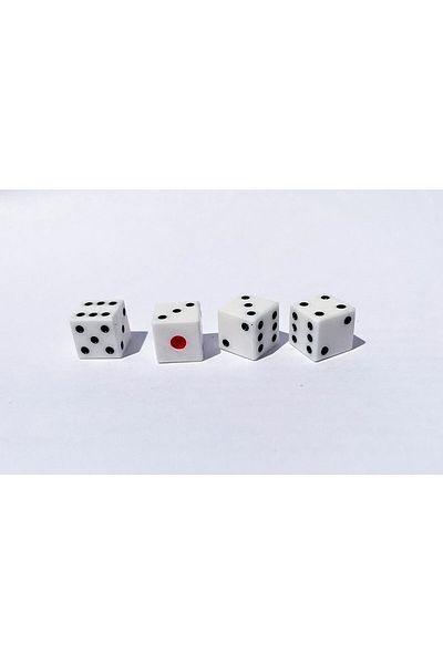 megame 9mm Backgammon Dice - Pack of 10