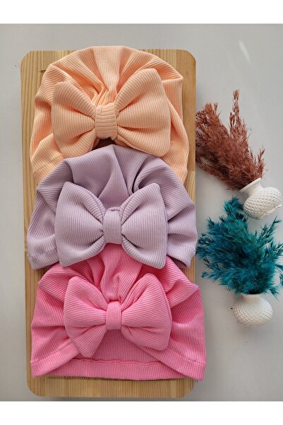 SeherBebeButik Baby Girl & Child Colorful Bow Bone Set of 3