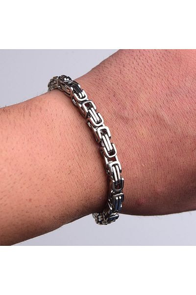 idolavm Men's Bracelet Steel King Thick Chain Jewelry Accessory B24 T5