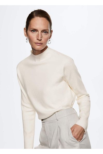 MANGO Woman High Collar Sweater