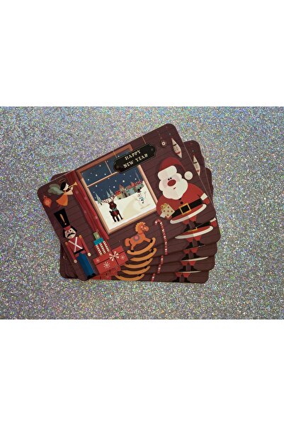 4nio بطاقة بريدية لرجل الثلج مكونة من 5 قطع