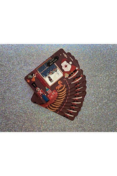 4nio بطاقة هدايا بريدية لرجل الثلج 10 قطع