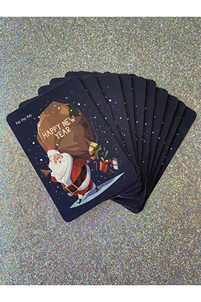 4nio بطاقة هدايا سانتا كلوز البريدية 10 قطع