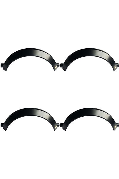 LEGO الملحقات الأصلية Moc لوحة تكنيك مخصصة Mudguard 13 X 2 X 5 Mudguard Black 4 قطع سيتم إرسالها