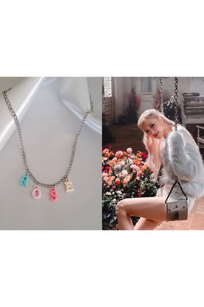 SOUL BY A&B قلادة بلاك بينك روز