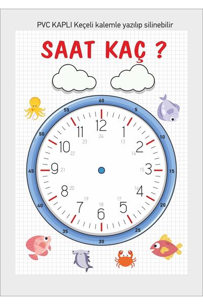 Generic Brand Summer Wipe Clock Quantity Material Children's Clock Learning A...