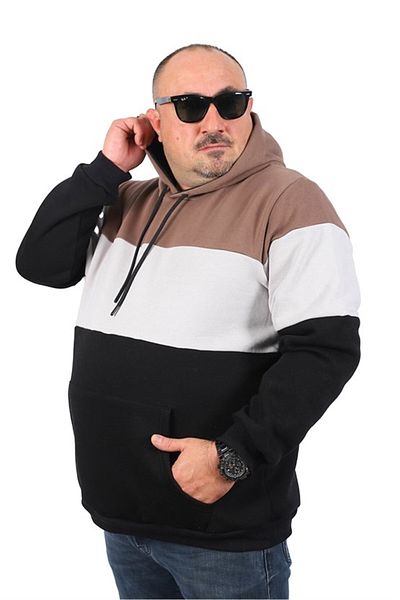 Starbattal Tan Hooded Sweat 22736 - Μεγάλο Μέγεθος Τεμάχιο