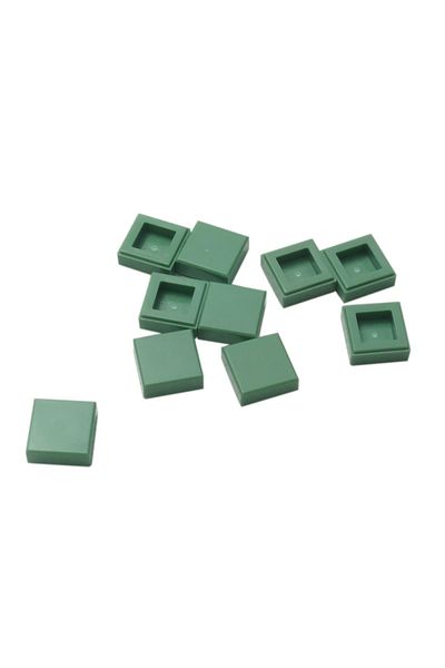 LEGO Original Accessory Custom Moc Creator Tile 1 X 1 Sand Green Tiles 6 Pieces Will Be Sent