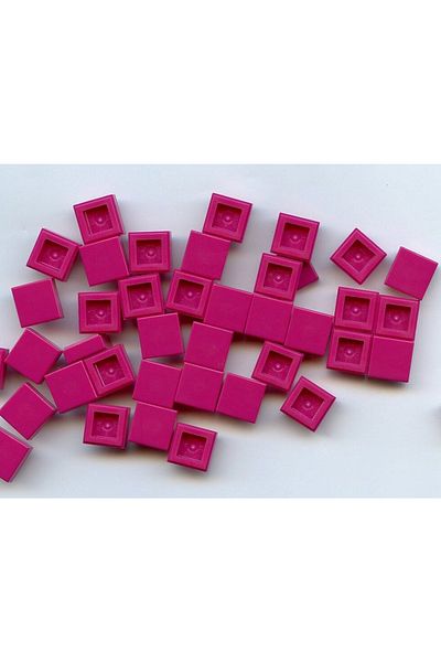 LEGO Original Accessory Custom Moc Creator Tile 1 X 1 Magenta Tiles 6 Pieces Will Be Sent