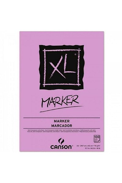 Canson Xl Marker Pad 70gr Layout Marker Block 100 Pages A3 (29,7x42cm)