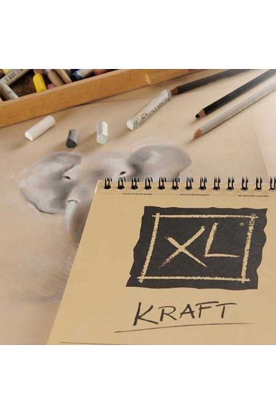 Canson Xl Kraft Sketch Spiral Pad 90gr Spiral Drawing Block 60 Sheets A4 (21x29.7cm)