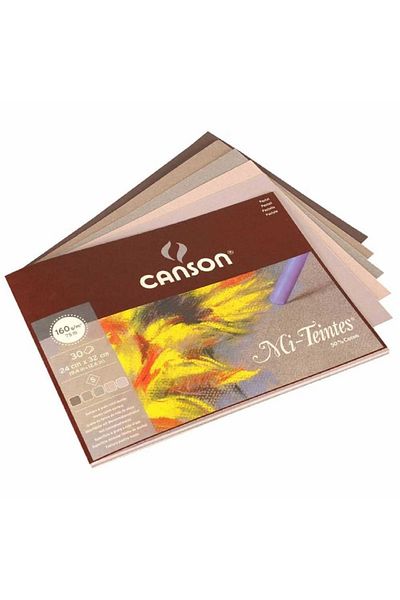 Canson Mi-tientes 5 Earth Color 160gr Pastel Block 30 Sheets 24x32cm