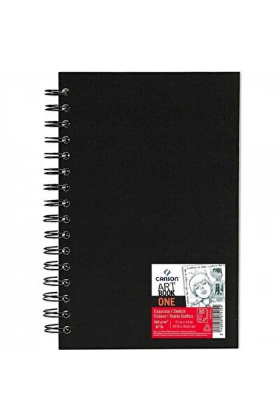 Canson One Art Book 100 г Спирално сглобена скицник 80 страници 27,9 x 35,6 см (твърда корица)