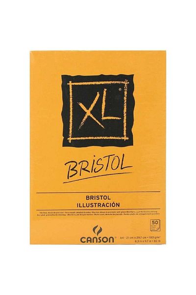 Canson Xl Bristol Block 180g Marker Block 50 Sheets A4 (21x29,7cm)