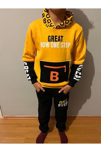 Yerli Boy's Hooded Sweatshirt Tracksuit Set