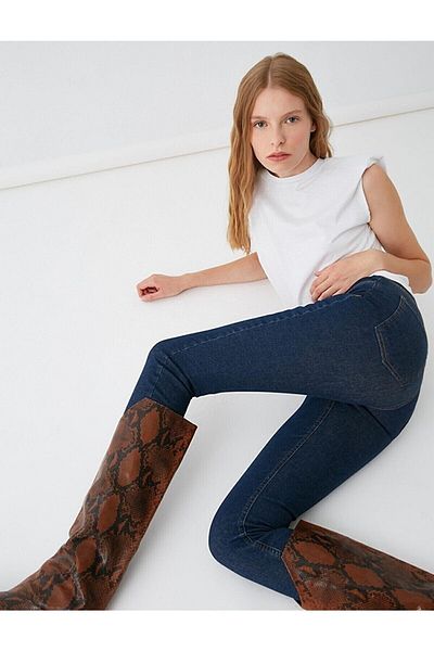 Lixera Blugi skinny albastru închis Maryland Colorfast Collector (vezi tabelul nostru cu mărimi)