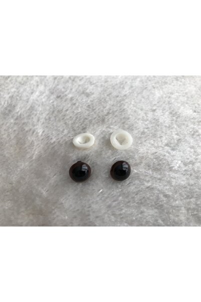 TRENDHOBİEVİ Amigurumi Vidalı Renkli Göz - Kahverengi - 12 Mm