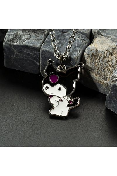 Touz Modakarma Gothic Kuromi Profile Necklace