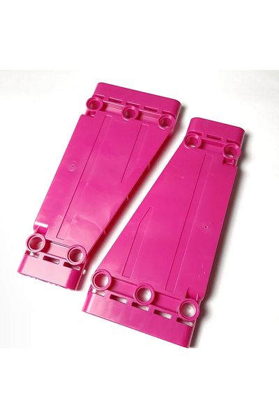 LEGO Original Accessory Moc Custom Technic Panel Plate 5 X 11 X 1 Magenta Angled 2 Pieces to Ship