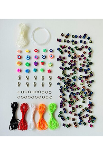 yağmur gökçe 4 diferite Fimo - margele cub cu litere colorate pe negru - frân...