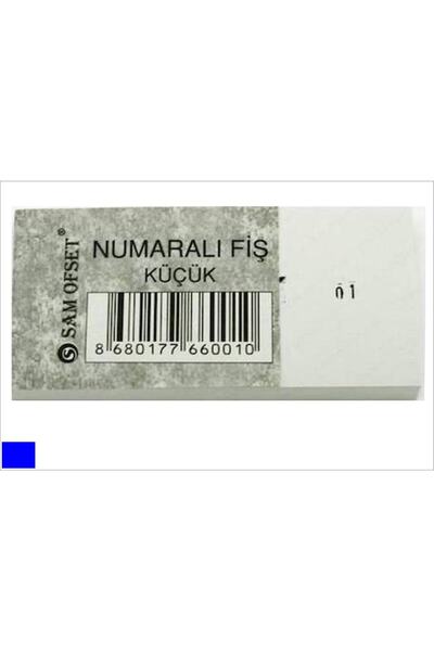 sam ofset Numaralı Fiş, Numaratörlü Fiş 11x5 Cm Boyutlarında (küçük Boy) 100 ...