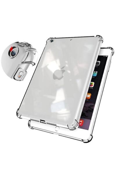 Cimricik Ipad 5 Nesil-9.7 2017 Kılıf A1822 A1823 Darbe Emici Şeffaf Silikon