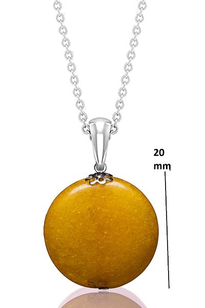 Tesbih Atölyesi 1st Quality Certified Real Apricot Colored Agate Stone Necklace