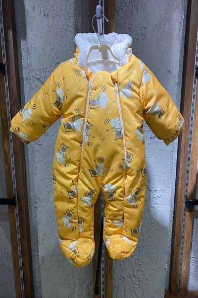 PODIUM GYM Special Series Cute Hemster Patterned Welsoft Cosmonaut Jumpsuit with Booties